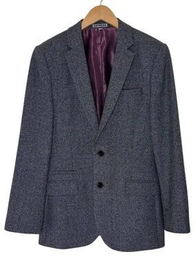 Express Photographer Blazer Plaid Fitted 36R